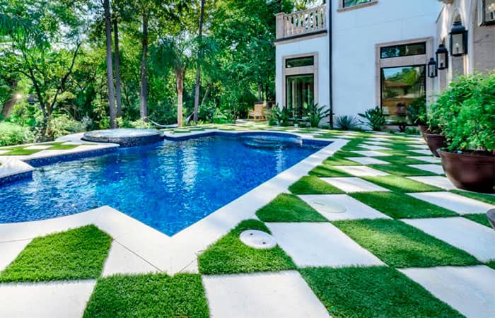 artificial turf decoration