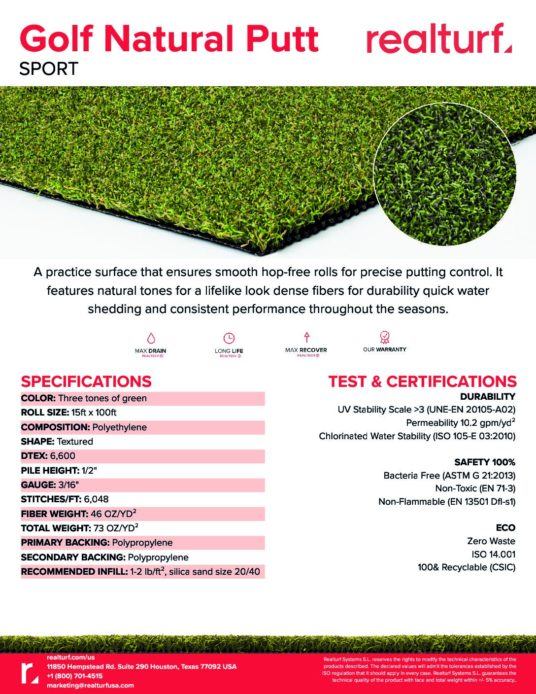 Golf Natural Putt