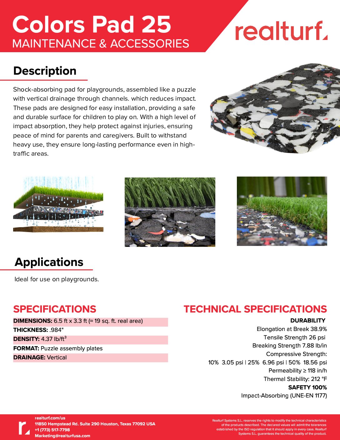 Colors Pad 25 Spec Sheet