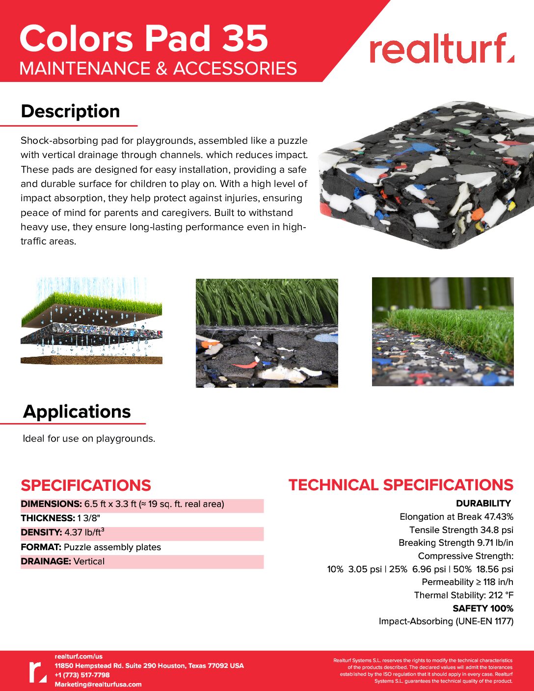 Colors Pad 35 Spec Sheet
