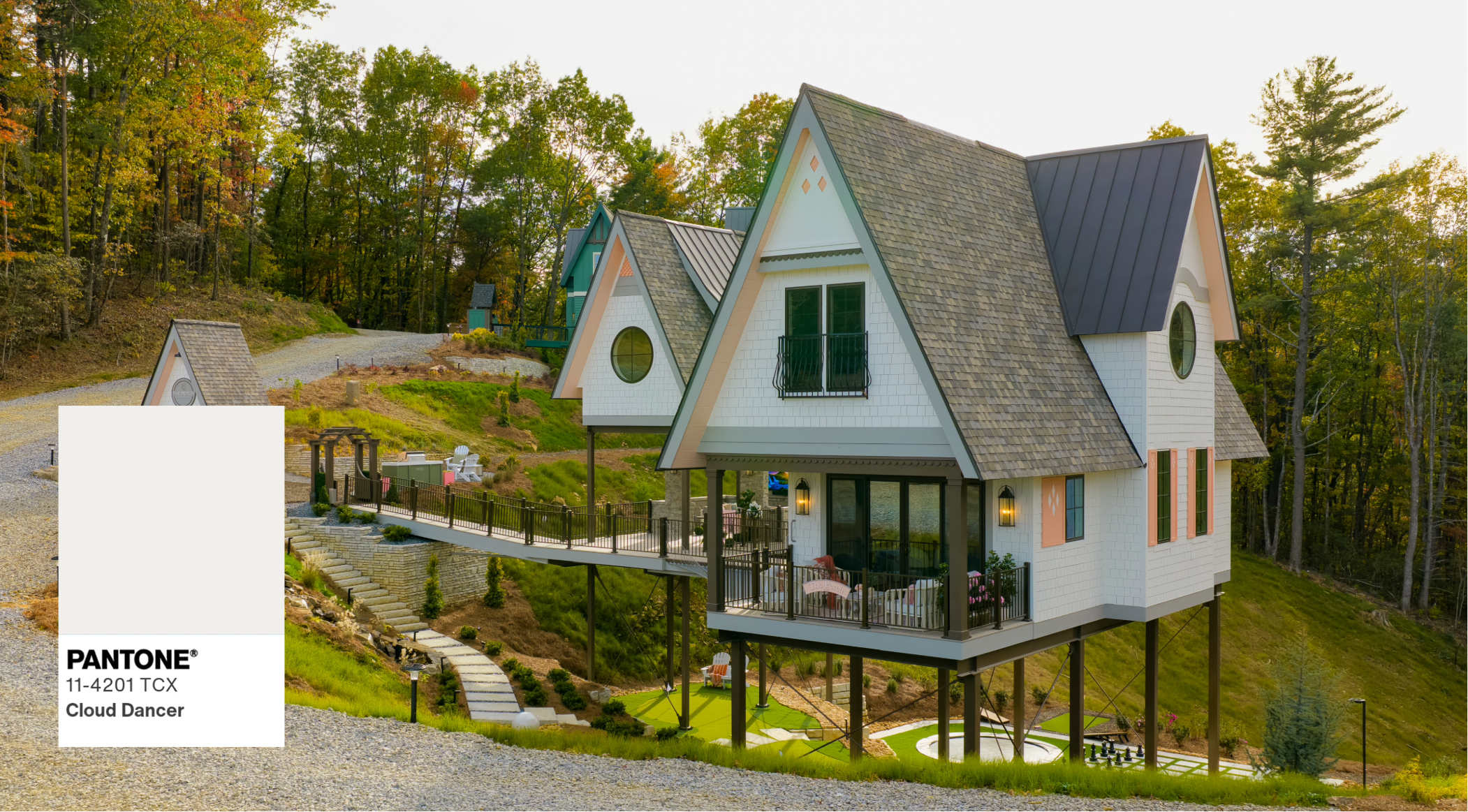 Photo of the Pantone Color of the Year and The Perch Treehouse Project