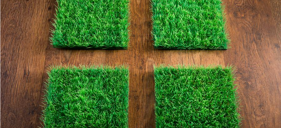 How To Place Artificial Turf On Tiles, Artificial Grass Tiles